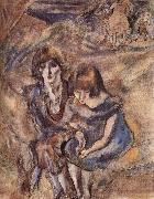 Jules Pascin Lucy and Aiermina oil painting